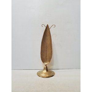 vintage Feathers Brass Home Decor for Tabletops, Plant , Gold Plant Offi…